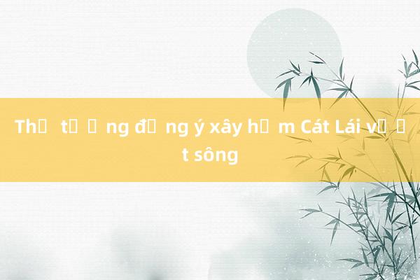 Thủ tướng đồng ý xây hầm Cát Lái vượt sông