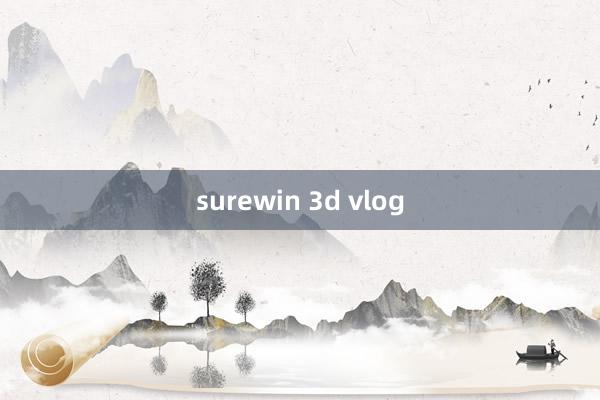 surewin 3d vlog