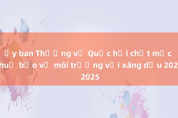 Ủy ban Thường vụ Quốc hội chốt mức thuế bảo vệ môi trường với xăng dầu 2025